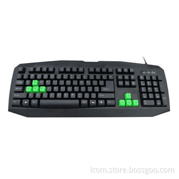 Standard Keyboard with 104 Standard Keys, High Keys, Novelty Burly, Multiple Languages